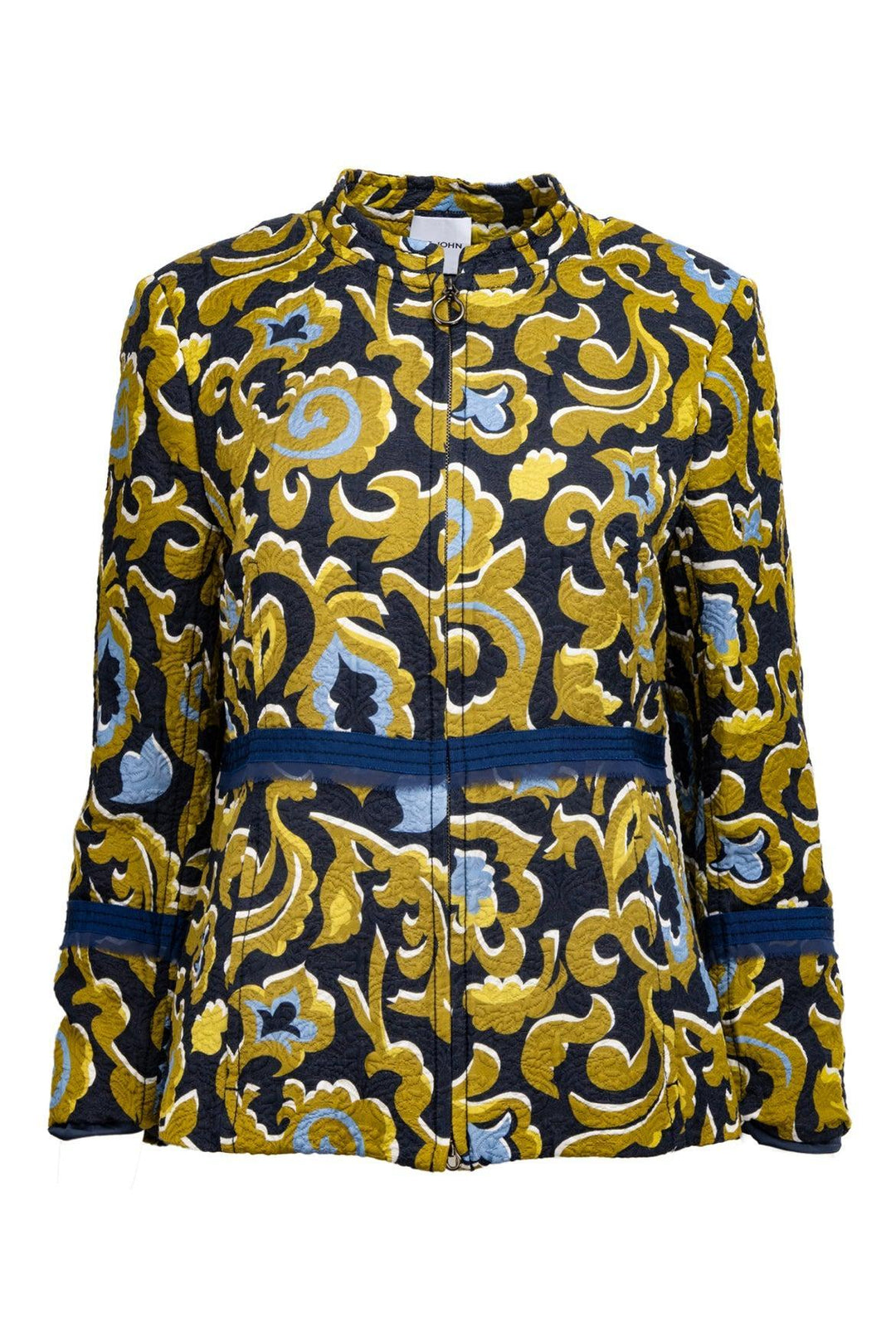 St John Collection Size 10 Western Paisley Print Zip Up Jacket