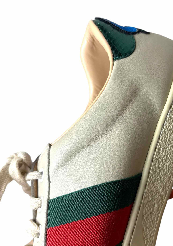 Gucci Ace Low-top Floral Embroidered Size 10 Men's Sneakers