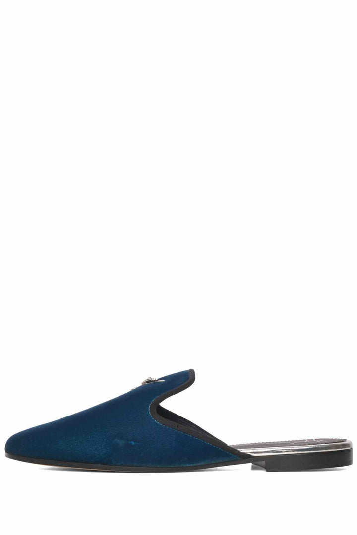 Giuseppe Zanotti Size 40 Elsa Crystal Velvet Mules