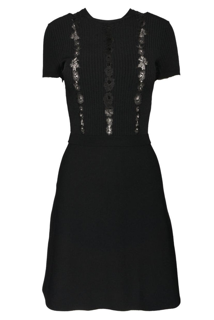 Valentino Size M Lace Knit Mini Dress