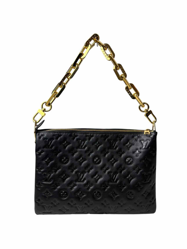 Louis Vuitton Coussin MM Monogram Embossed  Leather Purse