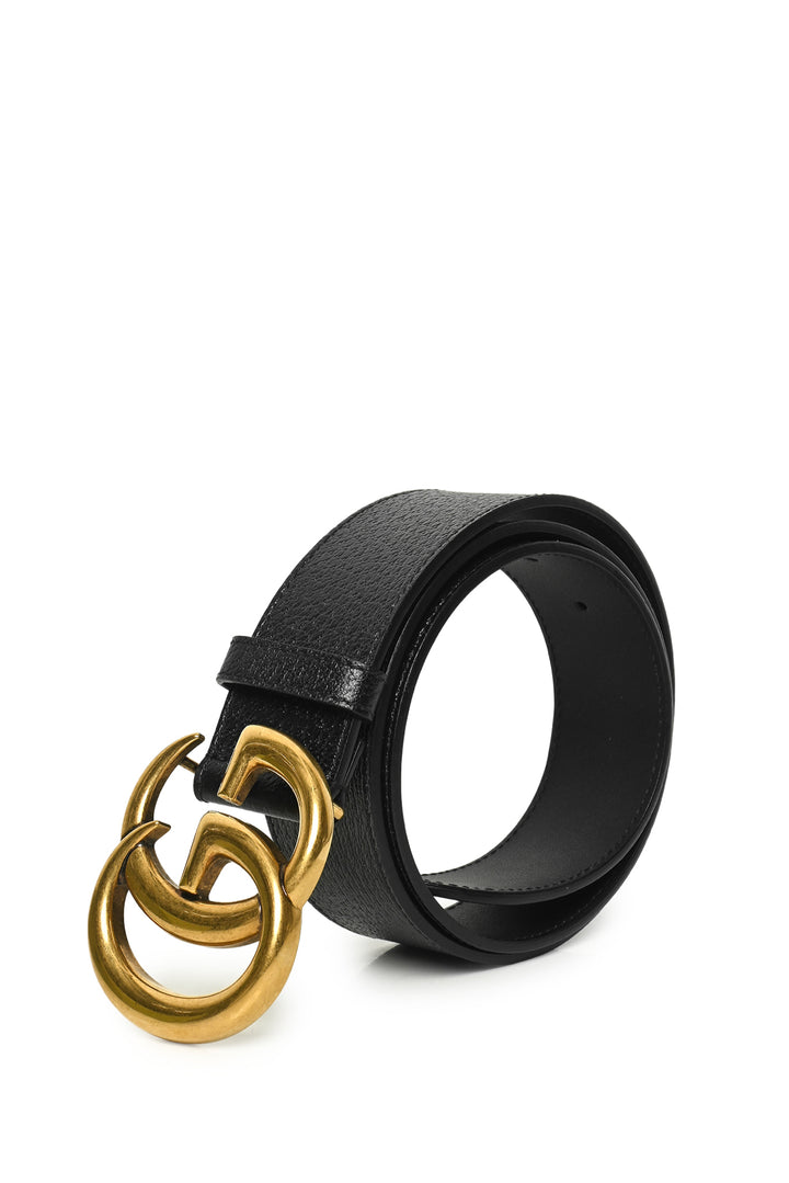 Gucci Size 34 GG Marmont Wide Leather Belt