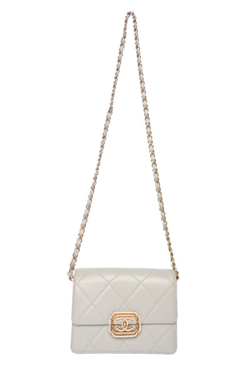 Chanel 2022-2023 CC Strass Mini Flap Bag