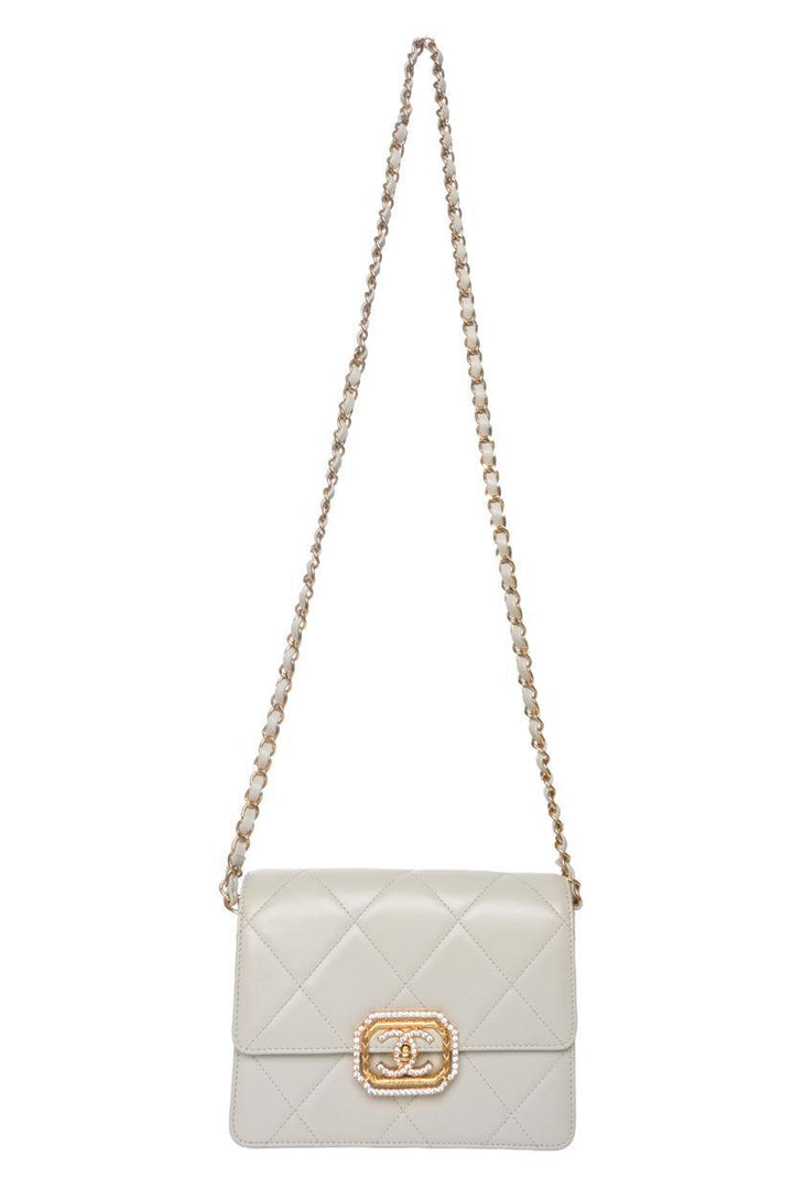 Chanel 2022-2023 CC Strass Mini Flap Bag