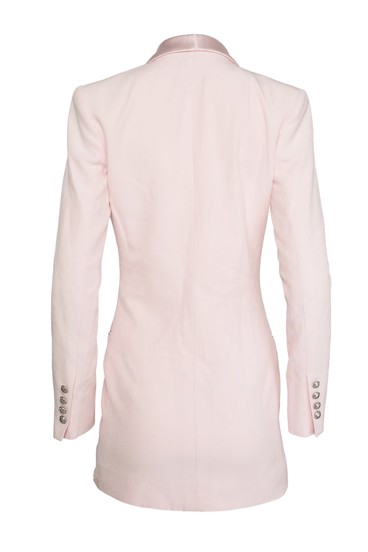 Balmain Size XS Crepe & Satin Mini Jacket Dress