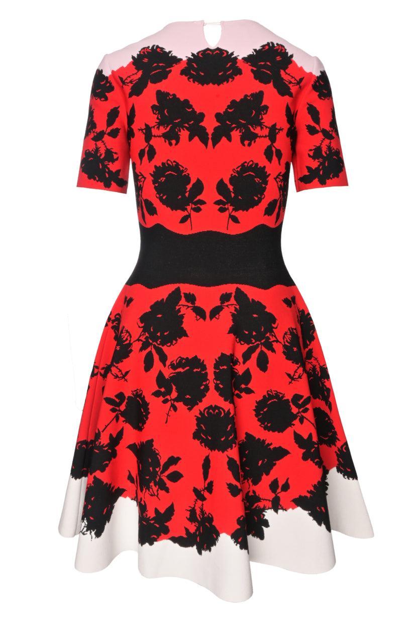 Alexander Mcqueen Size M 2017 Floral Knee-Length Dress