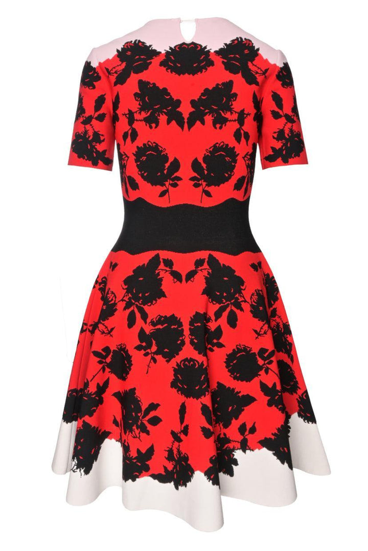 Alexander Mcqueen Size M 2017 Floral Knee-Length Dress