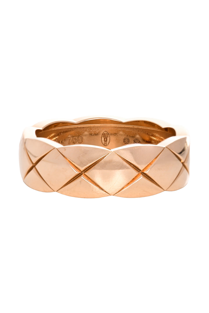 Chanel Size 8 2026 18K Beige Gold Coco Crush Ring