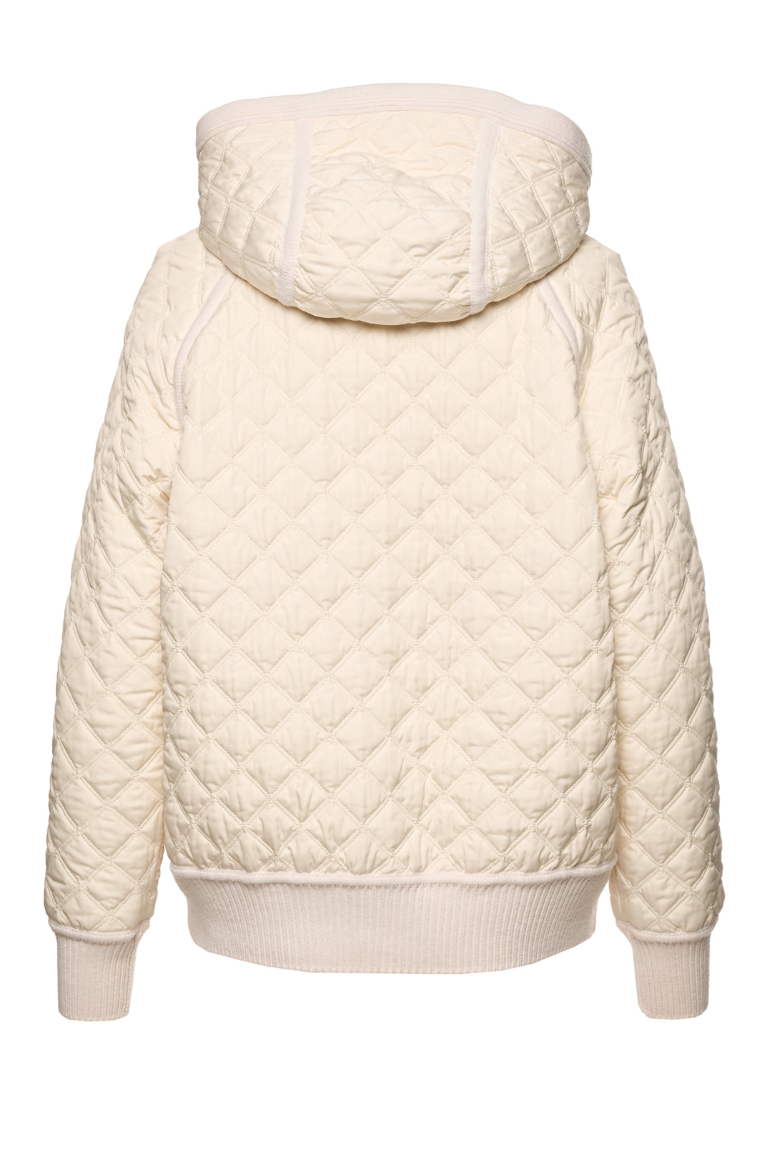 Hermes Size 36 H Knit & Quilted Reversible Hooded Down Jacket