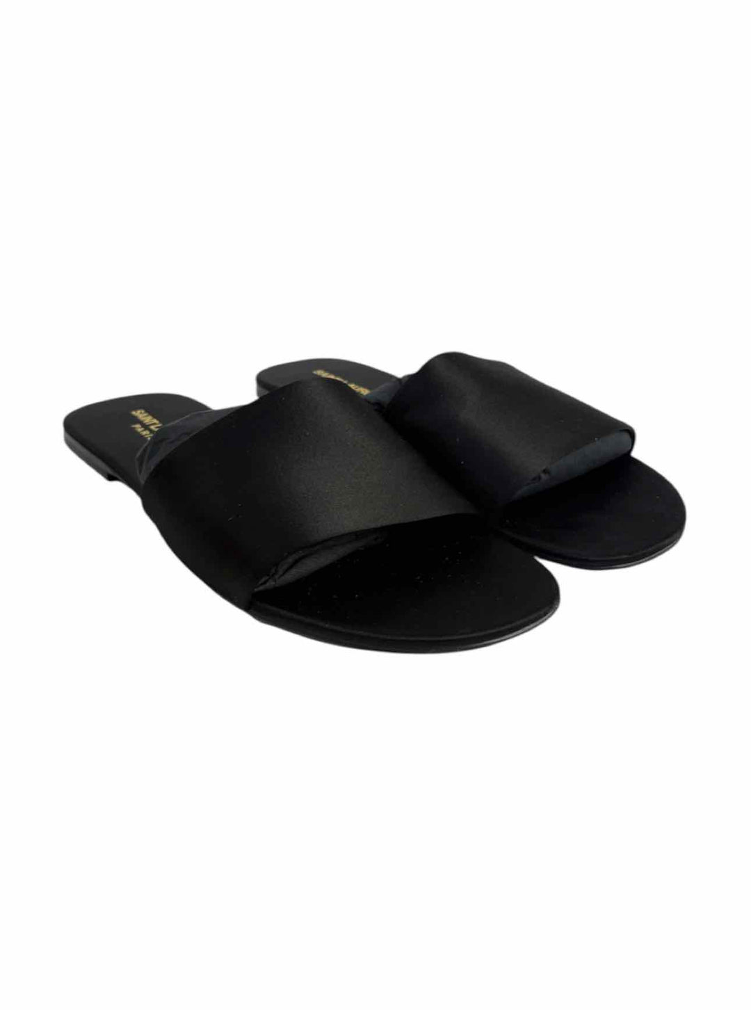 Saint Laurent Size 42 Men's Carlyle Silk Satin Crepe Slide Sandals