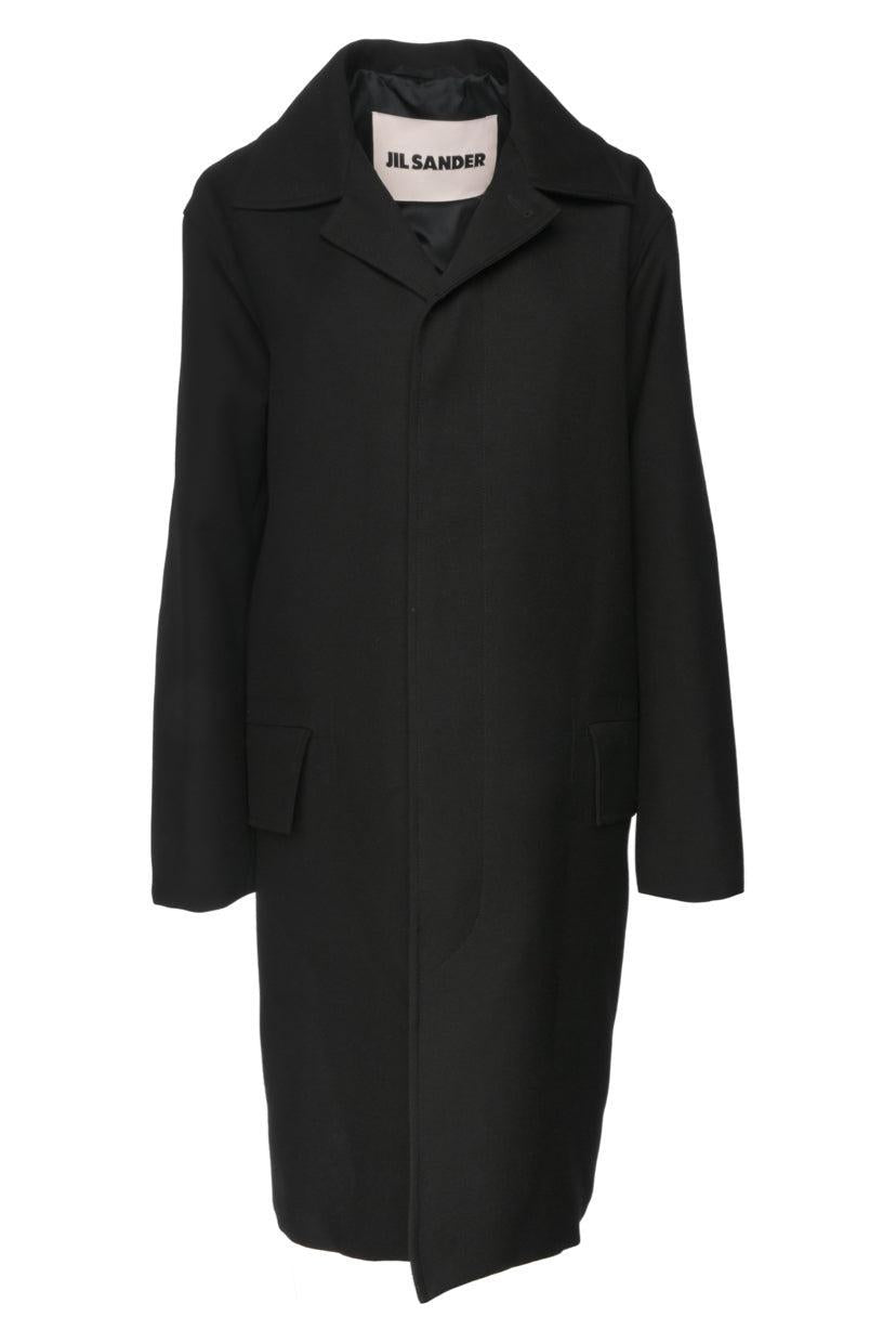 Jil Sander Size 46 Men's Oversize Wool Button-Up Coat