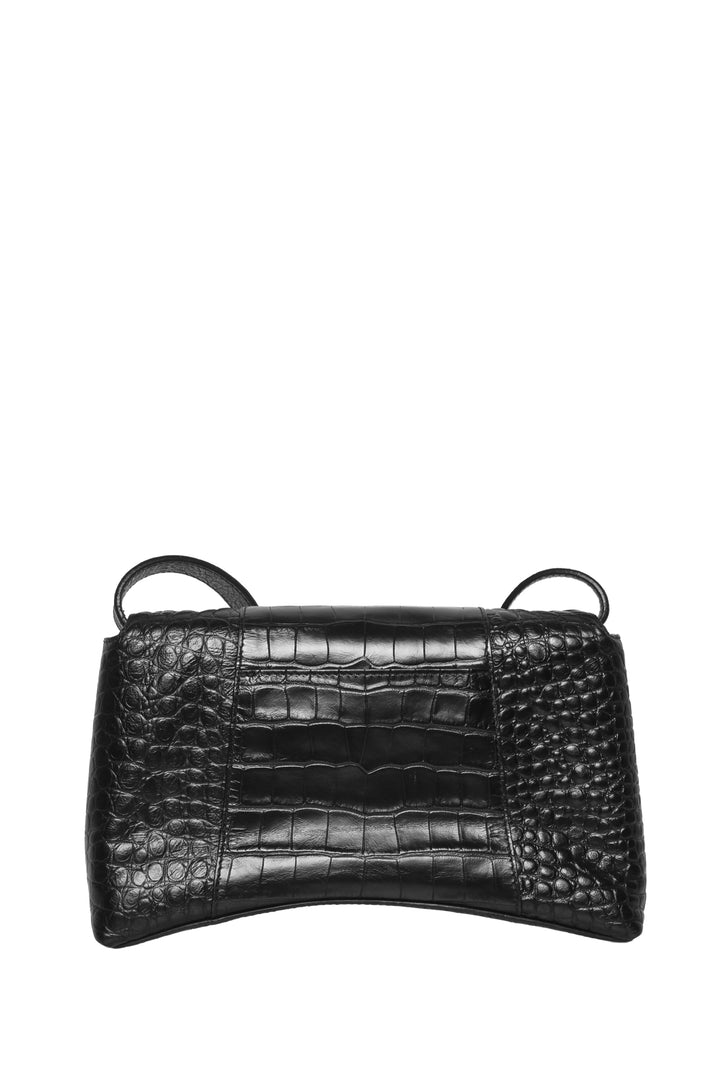 Balenciaga Croc Embossed Downtown XS Shoulder Bag