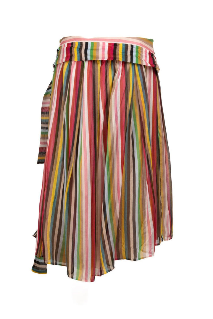 No. 21 Size 40 Striped Side Tie Skirt