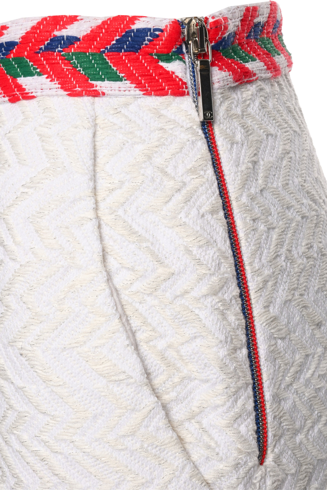 Chanel Size 36 2016 Tweed Chevron Stripe Mock Neck Top & Pant Set