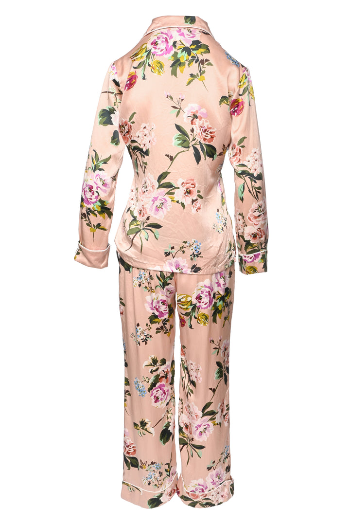 Olivia Von Halle Size 1 Silk FLoral Pajamas
