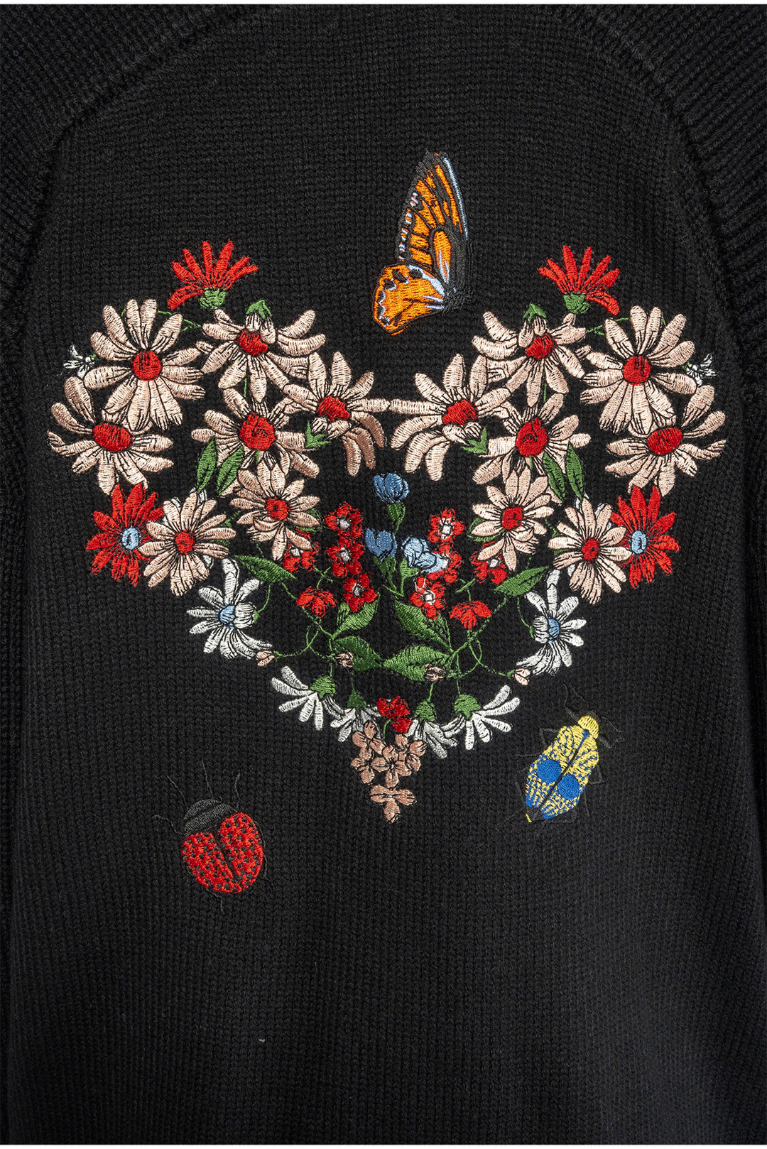 maje Size 1 Floral Embroidered Cardigan