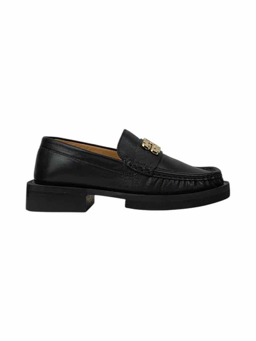 Ganni Size 36 Logo Loafers