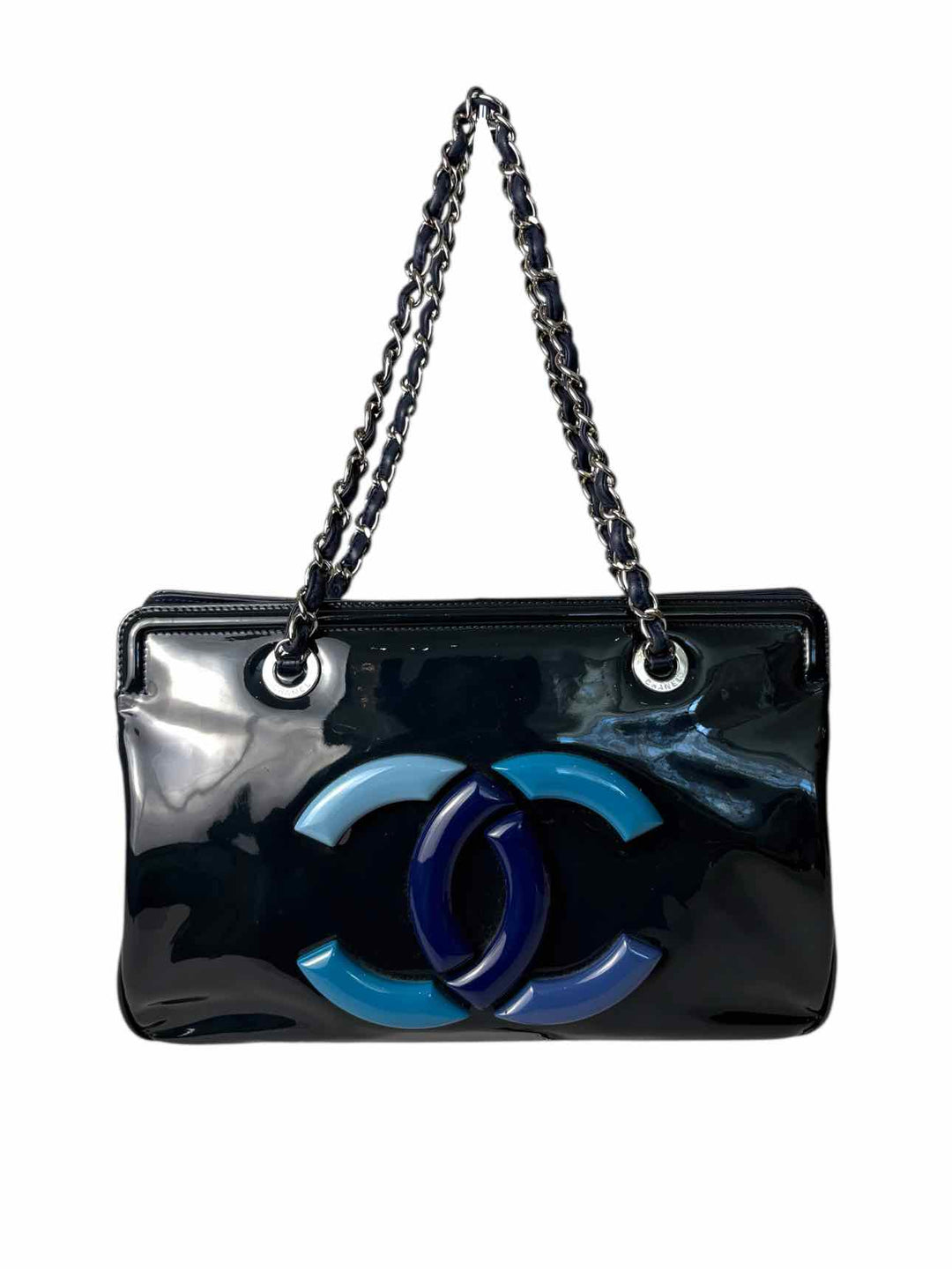 Chanel Patent Leather Logo Lipstick Purse