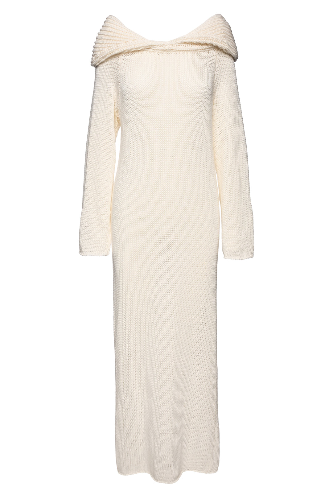 Khaite Size S Cyra Knitted Cotton-Blend Maxi Dress