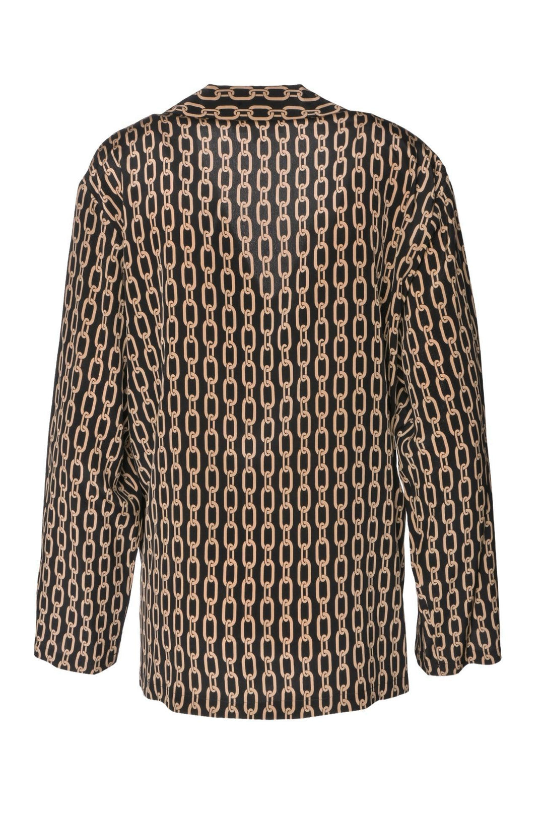 Nili Lotan Size M Chain Link Silk Blouse