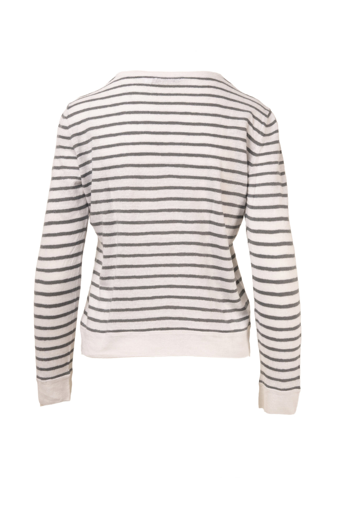 Christian Dior Size 4 J'Adior Cannes Linen Blend Striped Pullover Sweater