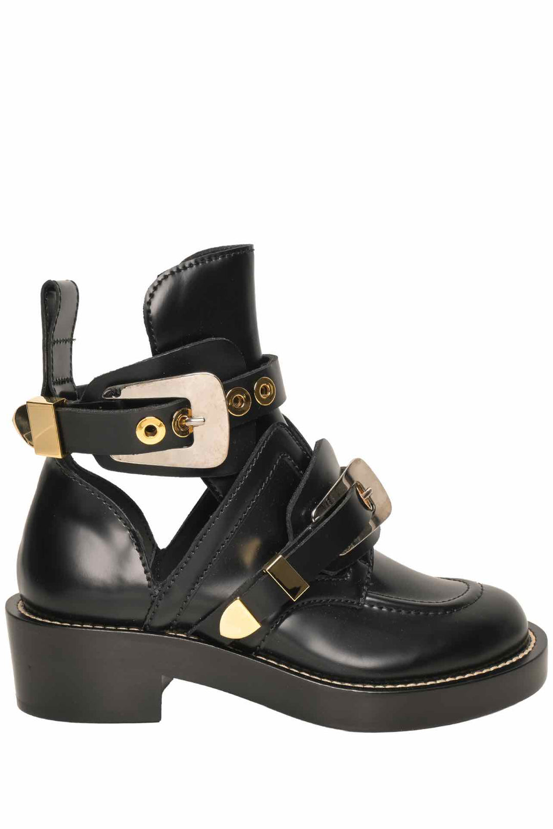 Balenciaga Size 35 Leather Ceinture Ankle Boots