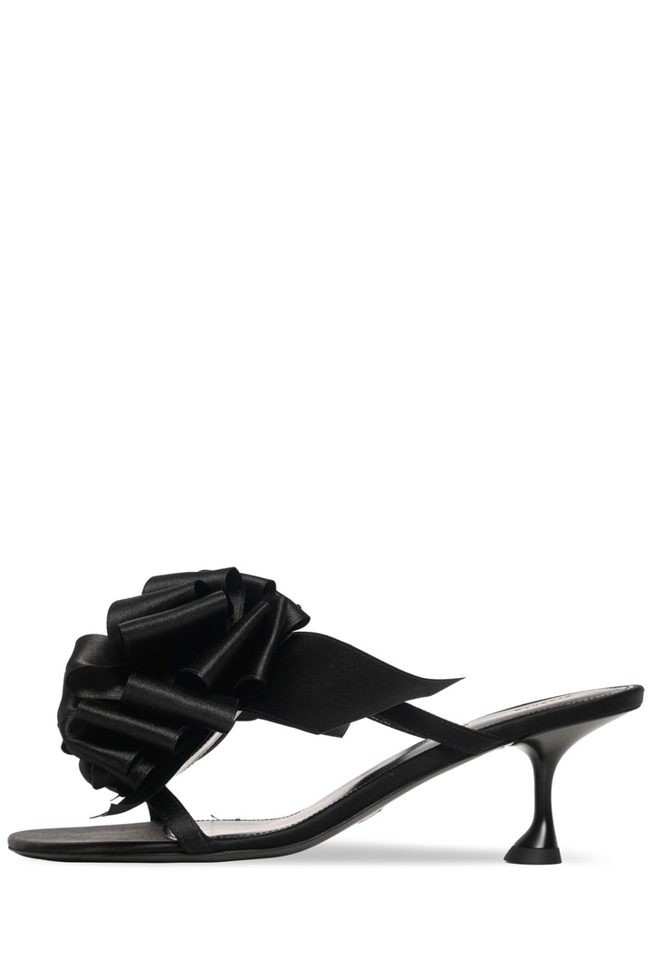 Proenza Schouler Size 38 Tee Souvenir Bow-Detailed Satin Sandals