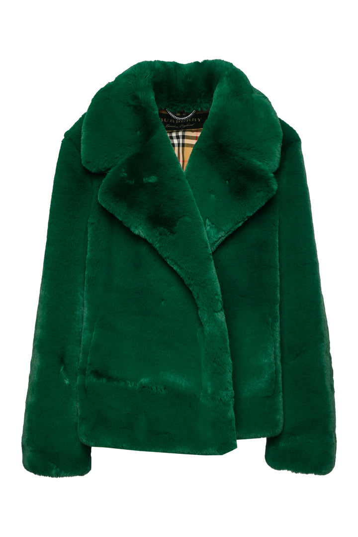 Burberry Size 10 Faux Fur Jacket