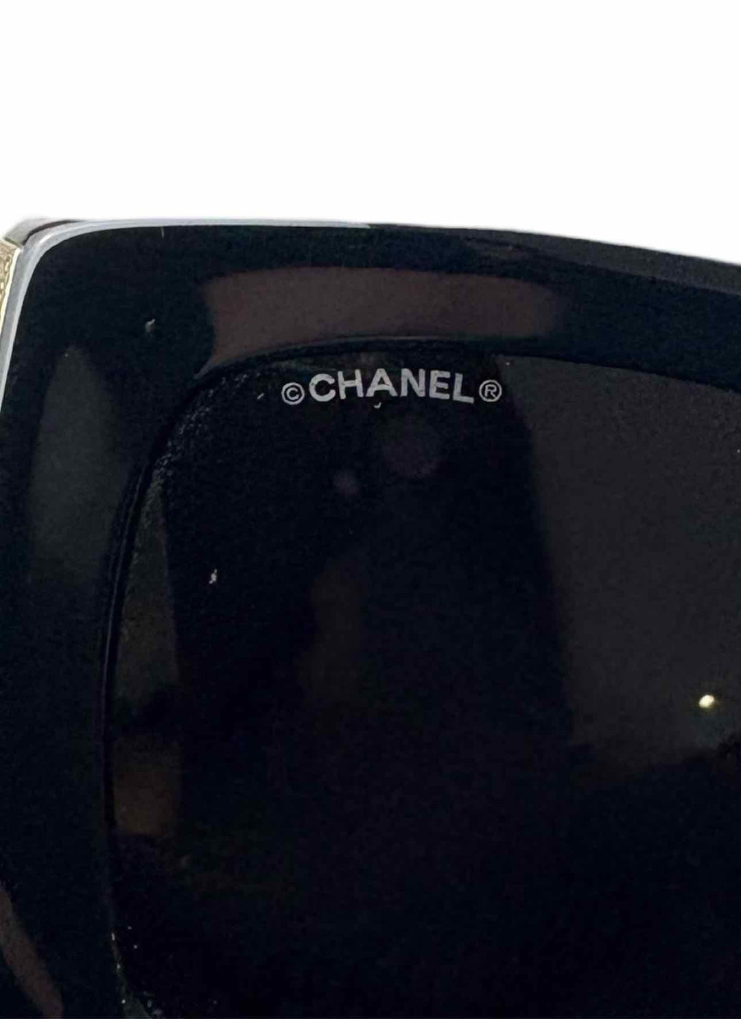 Chanel Black Rectangle Sunglasses Eyewear