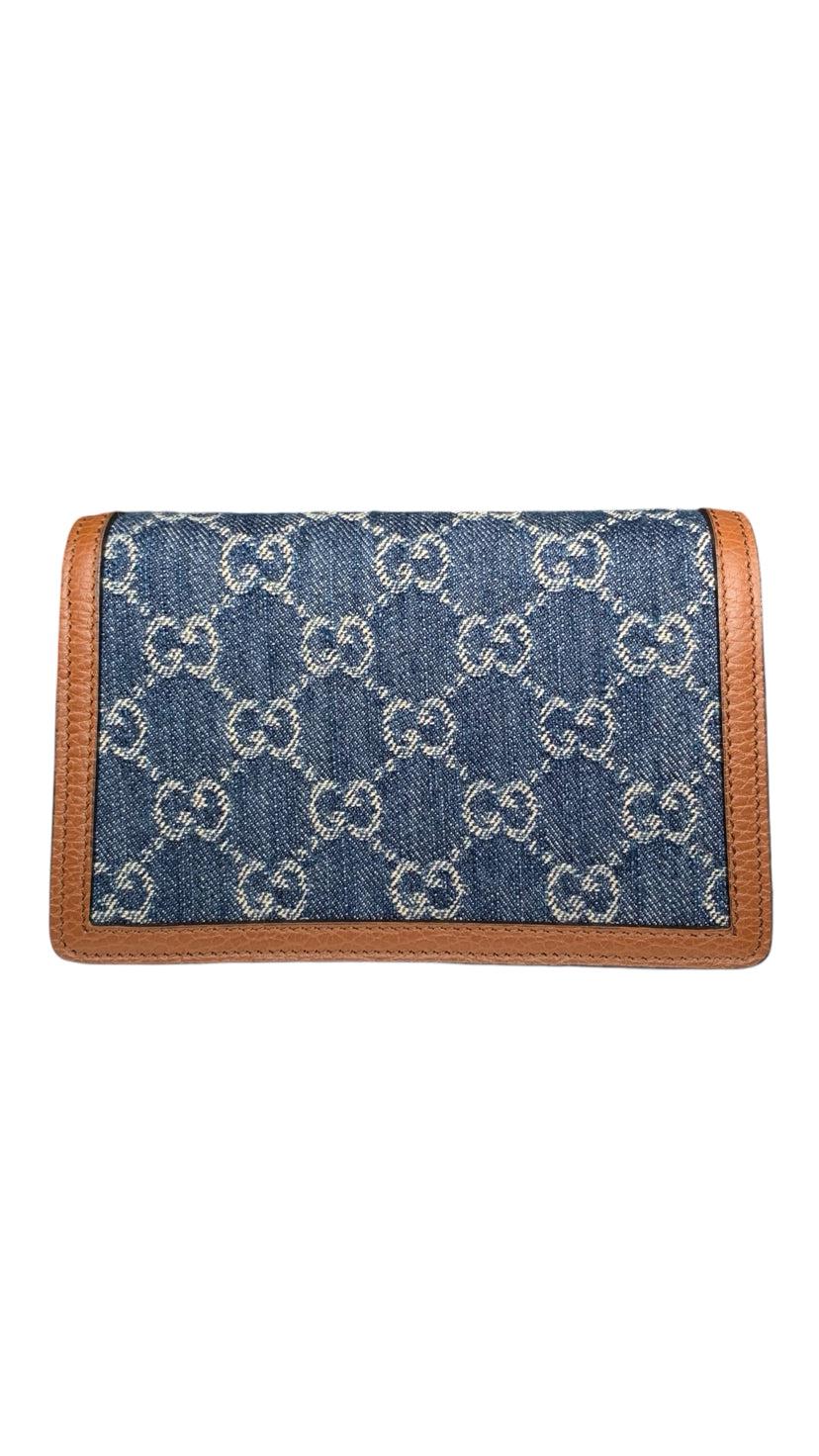 Gucci GG Denim Dionysus Super Mini Crossbody