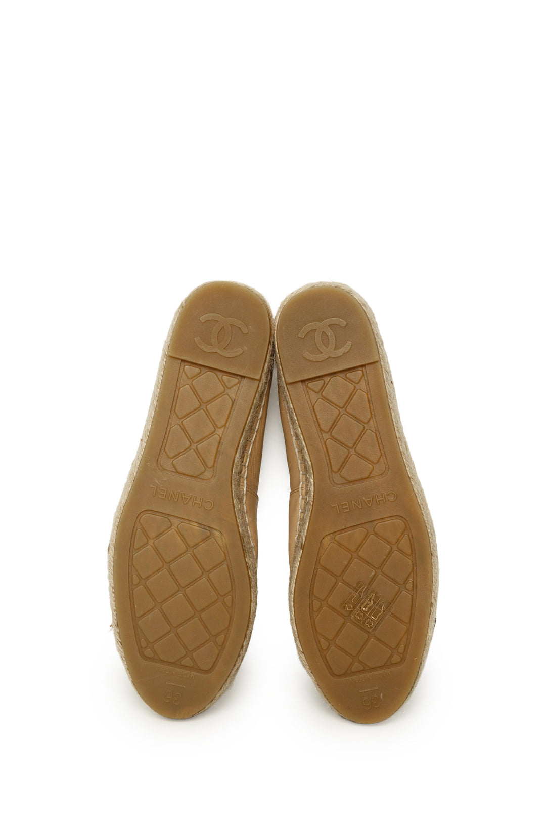 Chanel Size 36 Lambskin CC Espadrilles