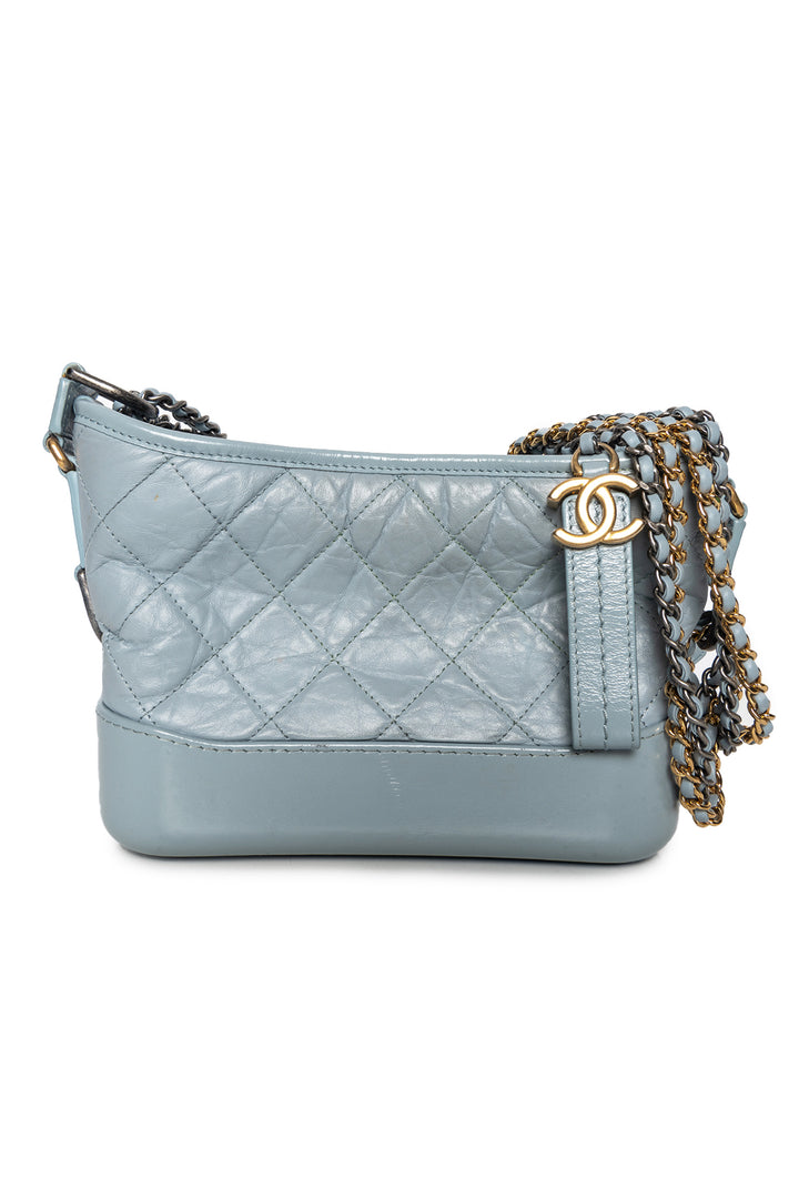 Chanel 2019 Aged Calfskin Small Gabrielle Hobo Bag