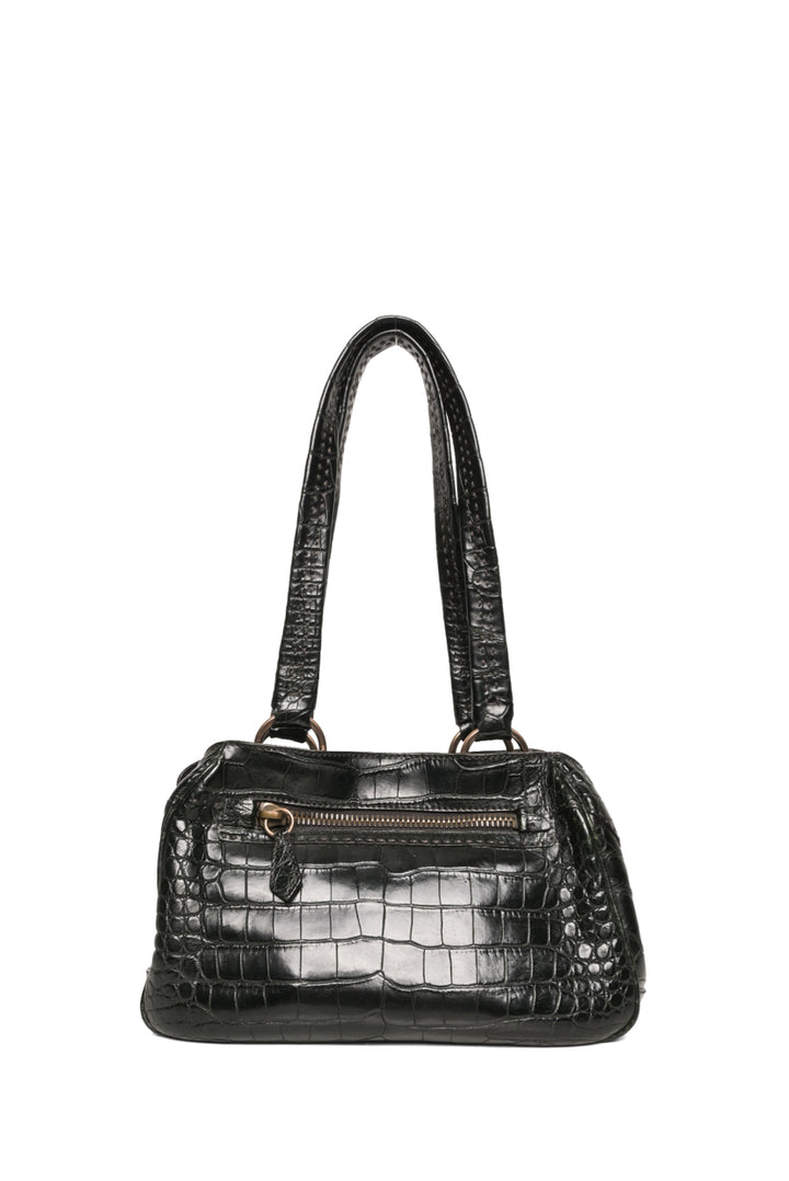 Prada Vintage Crocodile Leather Shoulder Bag