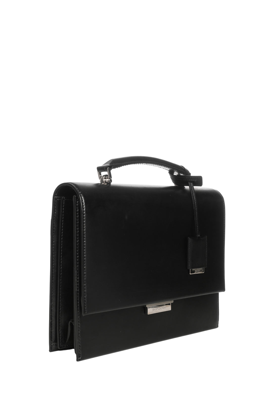 Saint Laurent 2017 Leather Top Handle Babylone Satchel
