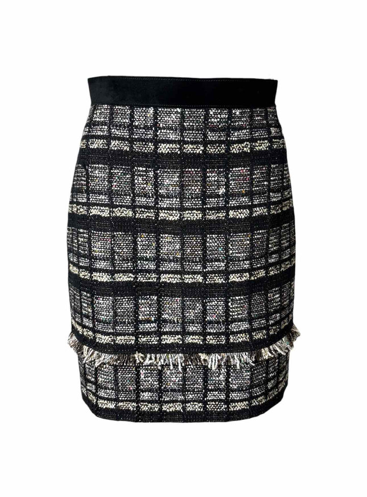 Proenza Schouler Size 6 Cotton Tweed Blend Skirt