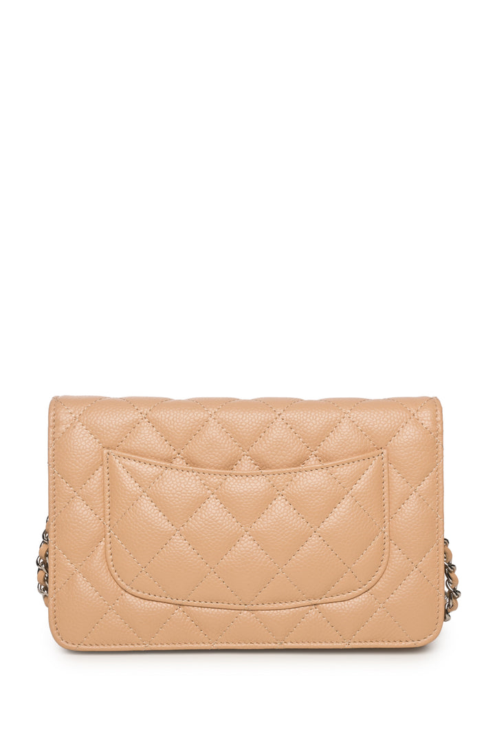 Chanel Quilted Caviar Wallet on Chain