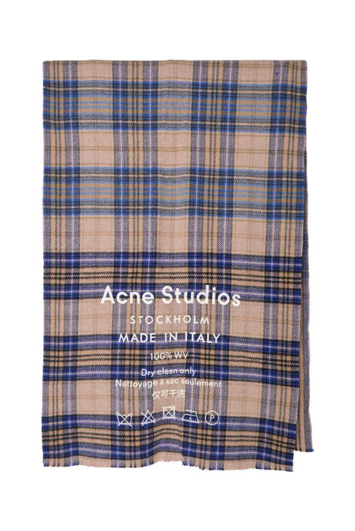 Acne Studios Cassiar Tartan Wool Scarf