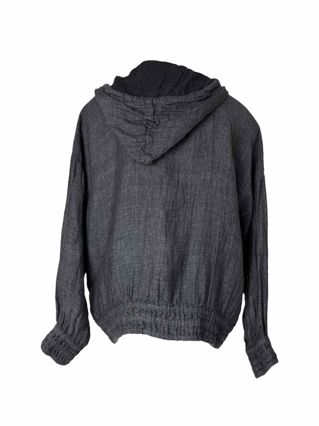 Eskandar Size 1 Linen Blend Hooded Jacket