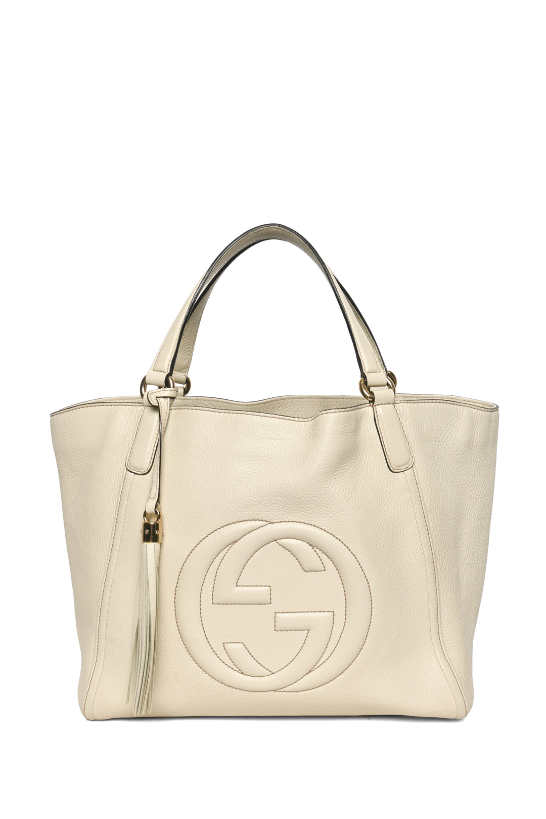 Gucci Pebbled Calfskin Soho Top Handle Tote