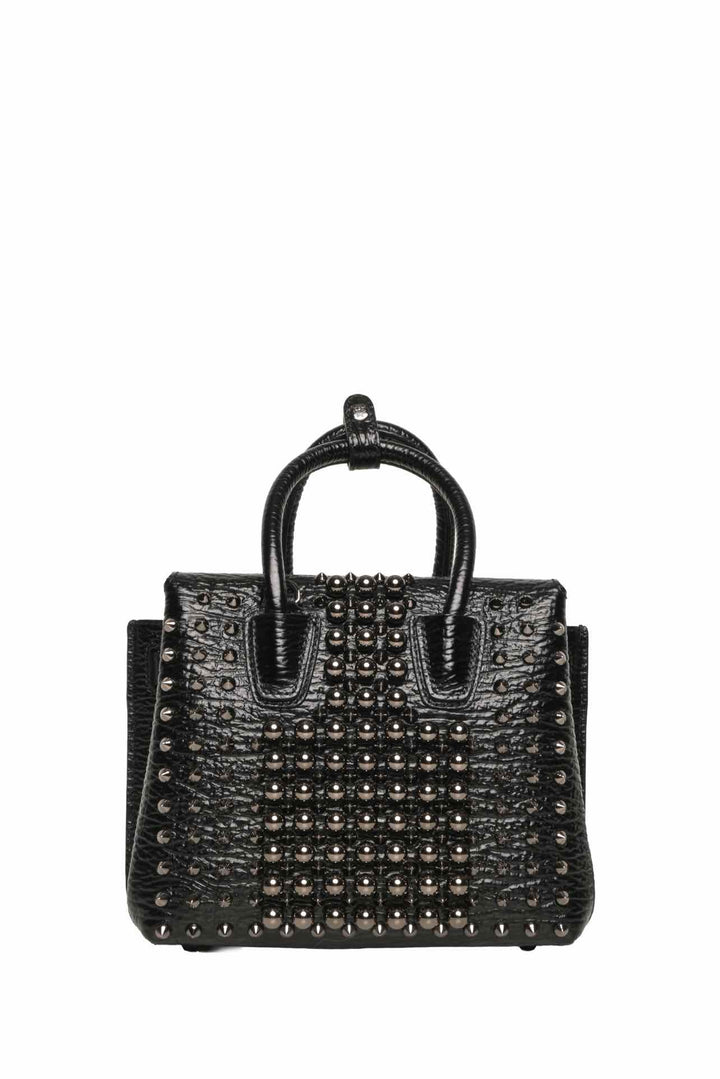 MCM Milla Spike & Faux Pearl Studded Mini Tote