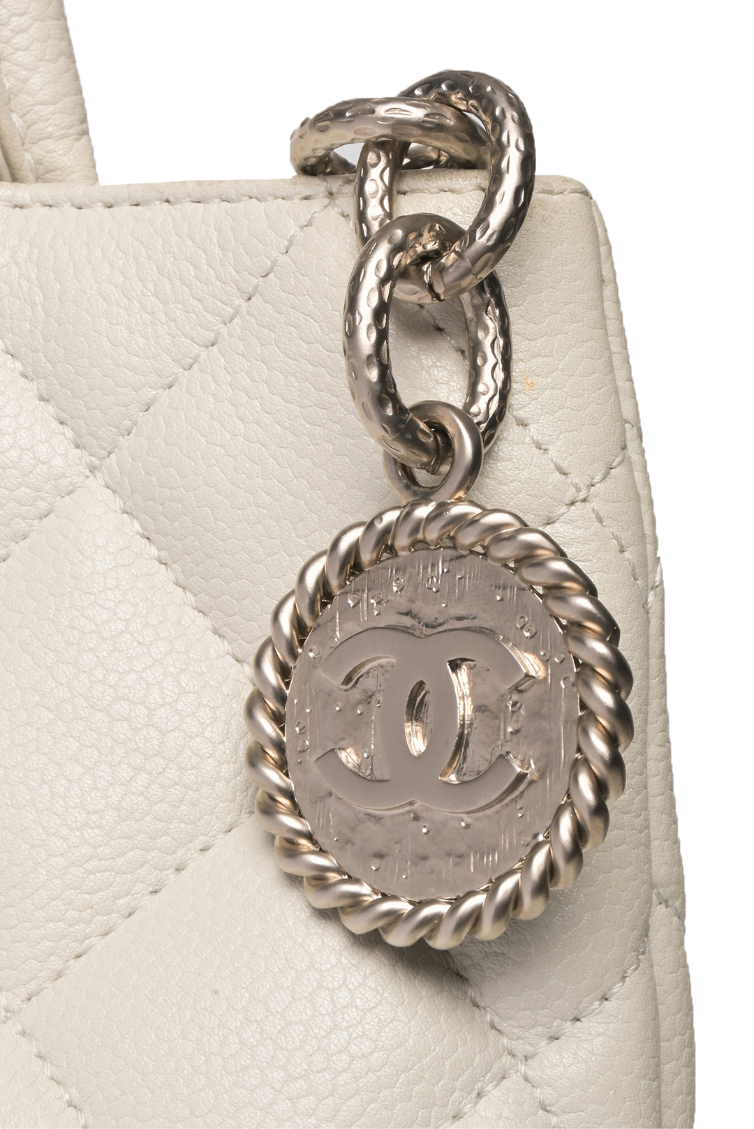 Chanel 2008-2009 Quilted Caviar Medallion Tote
