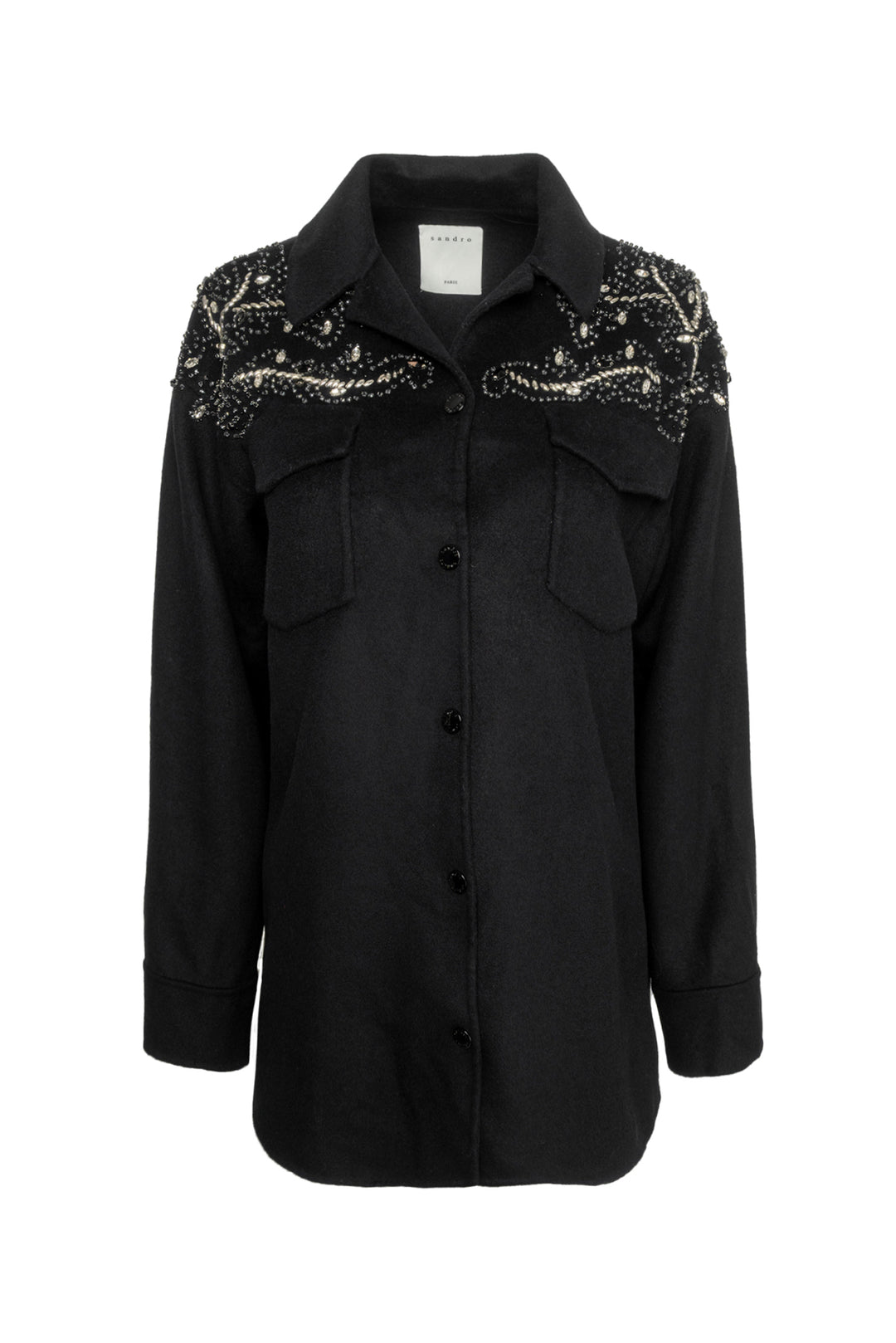 Sandro Size 36 Crystal Embellished Shacket