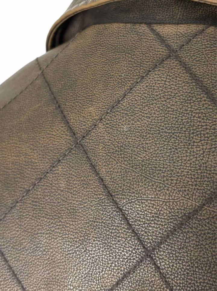 Kijun Size M Faux Leather Long Coat
