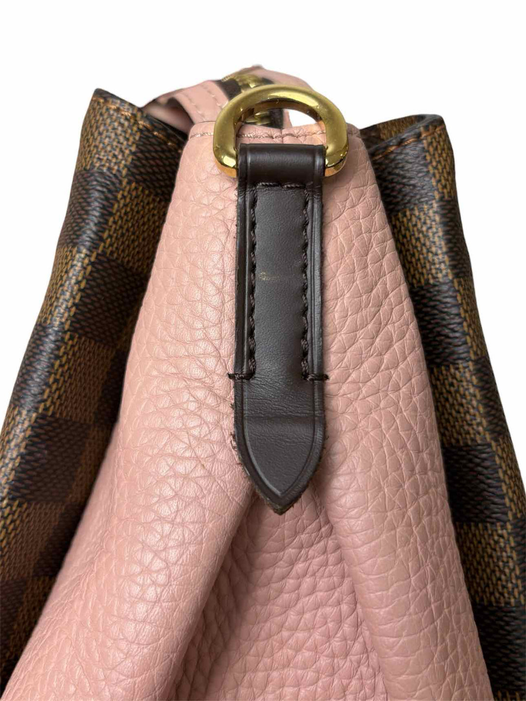 Louis Vuitton Cuir Taurillon Damier Ebene Normandy Magnolia Purse