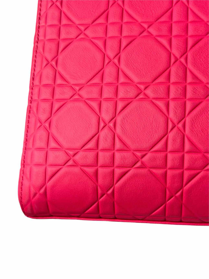 Dior 2013 Ultra Matte Calfskin Cannage Medium Lady Dior Tote