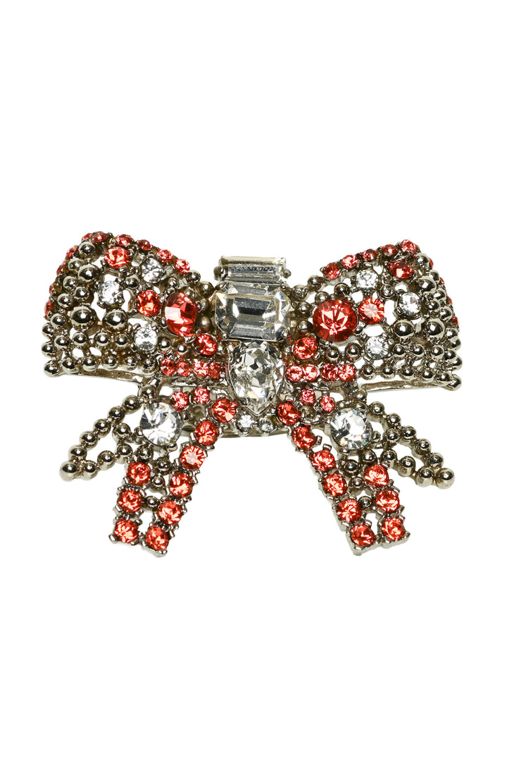 Miu Miu Size 7 Crystal Bow Ring
