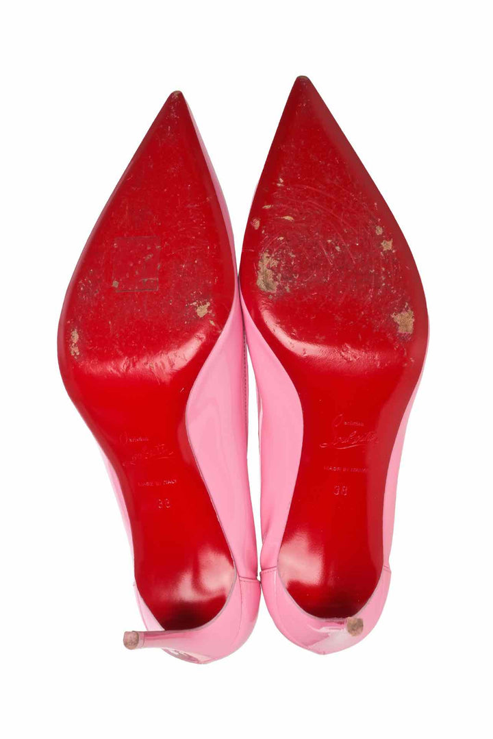 Christian Louboutin Size 38 Sporty Kate 85 Patent Leather Pumps
