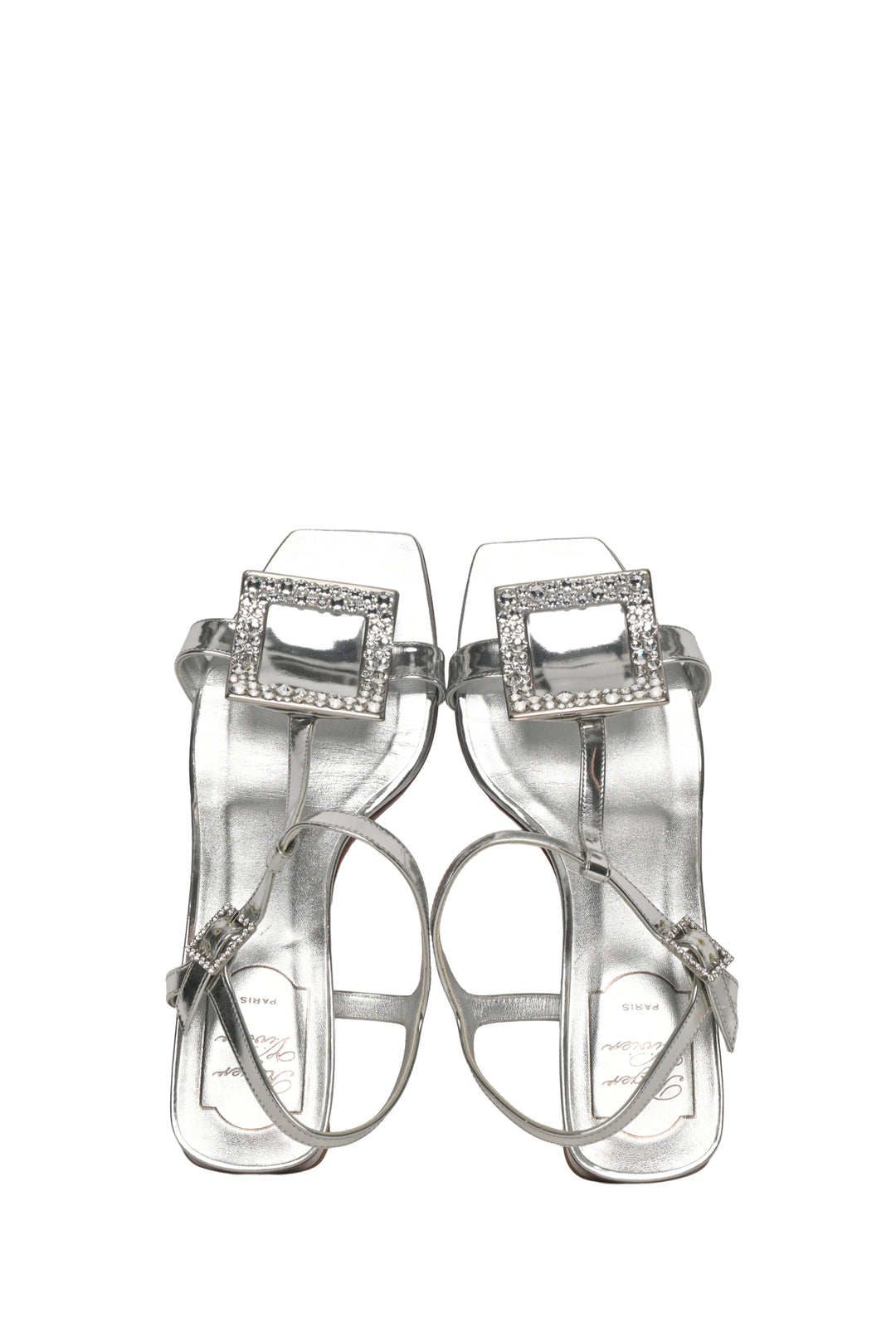 Roger Vivier Size 36 Embellished Bikiviv' Leather Sandals