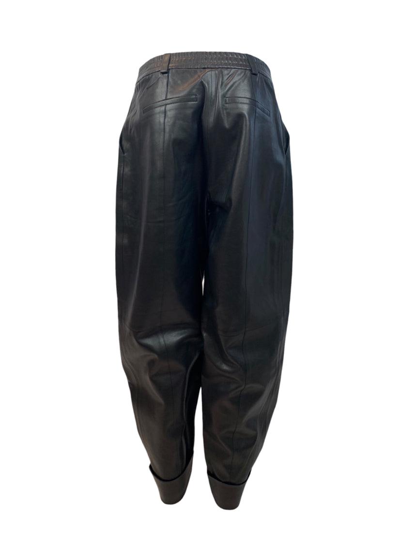 Aeron Size 42 Lambskin Wide Leg Pants