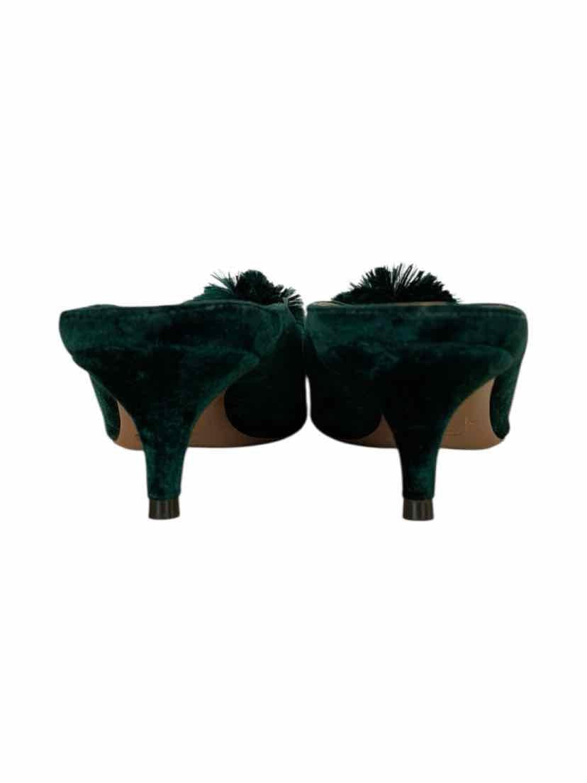 Aquazzura Size 37.5 Velvet Mules